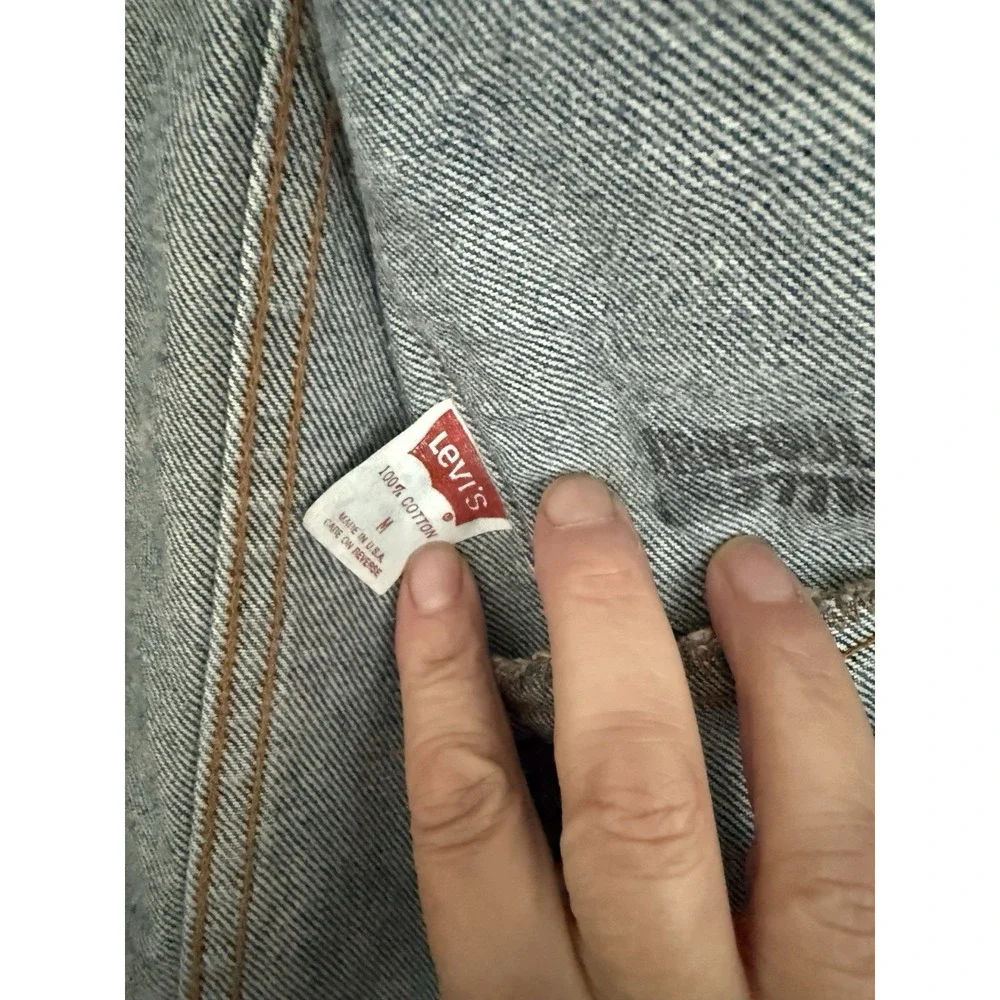 Vintage Levis Jacket 70507 0218 Type 3 Light Blue Denim Jean Trucker USA Sz M